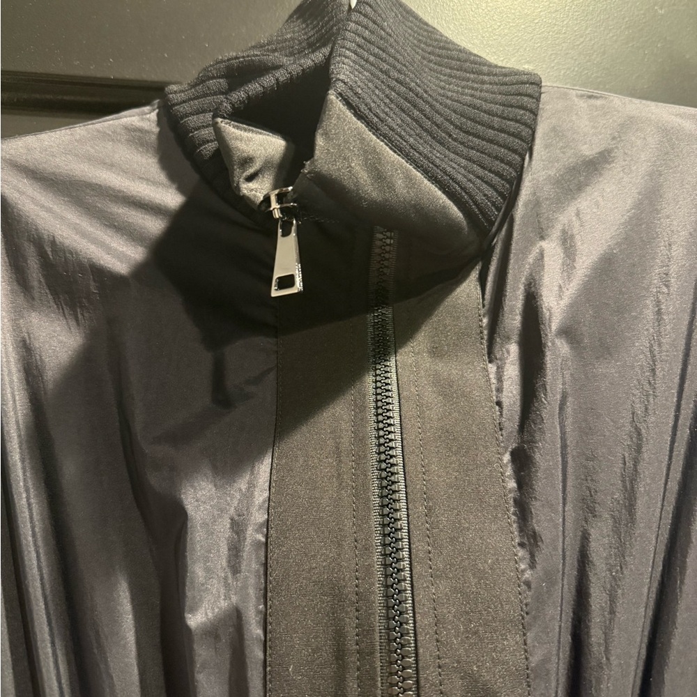 Moncler Black Sheath Dress with Cuffed Sleeves - Picture 4 of 6